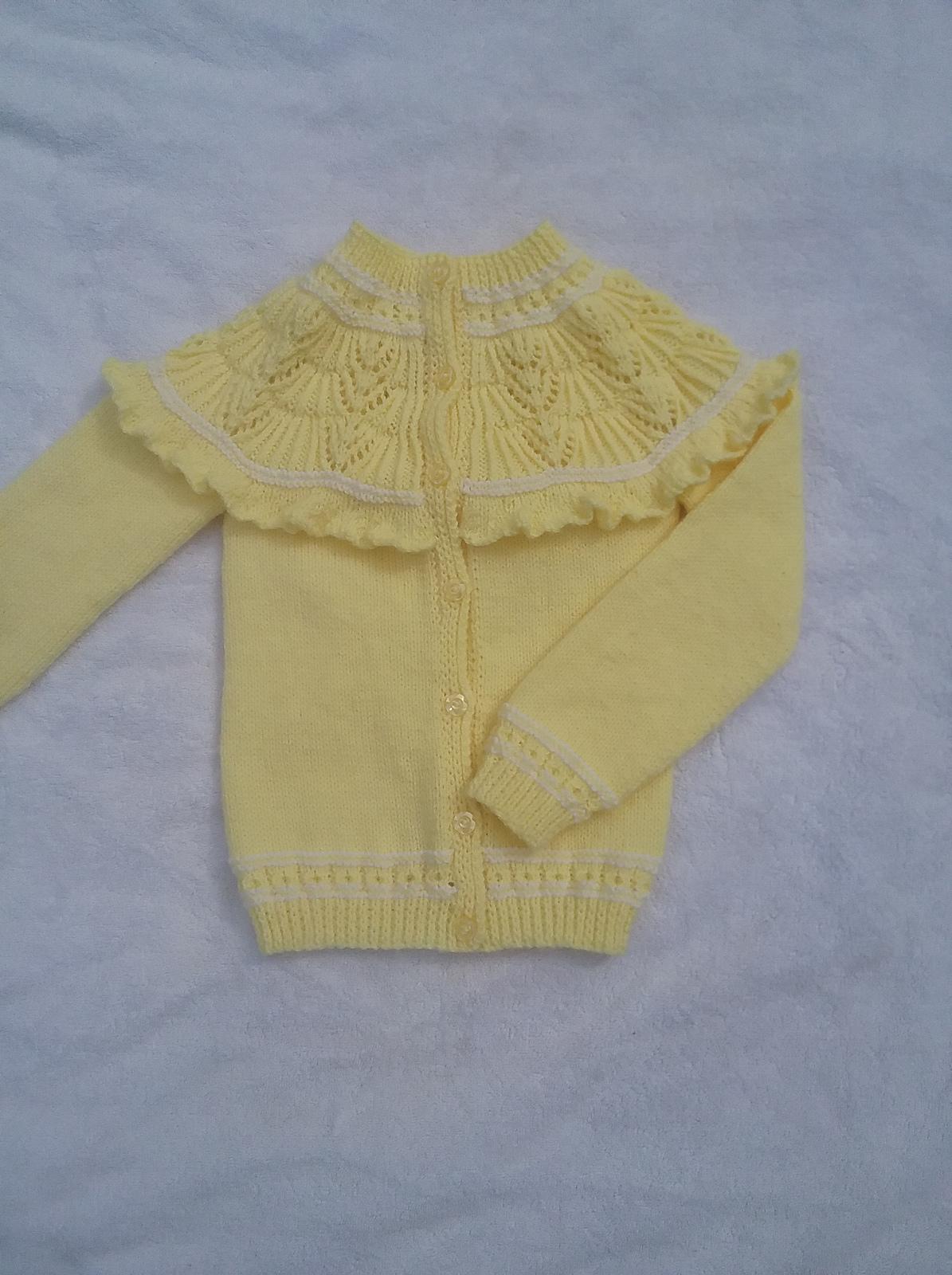 Frilled Yoke Cardigan