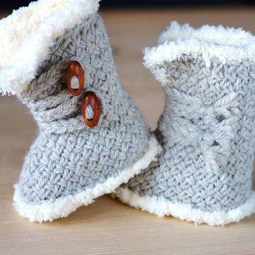 Wicker Stitch Booties
