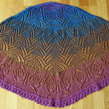 Butterfly in the Sunset Shawl