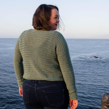 Crochet Crew Neck Sweater