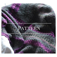Grey & Magenta Granny Square Blanket