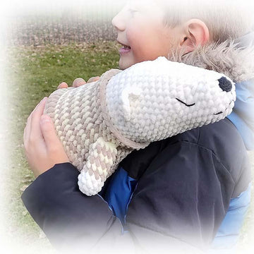 Sleeping White Bear Crochet Pattern