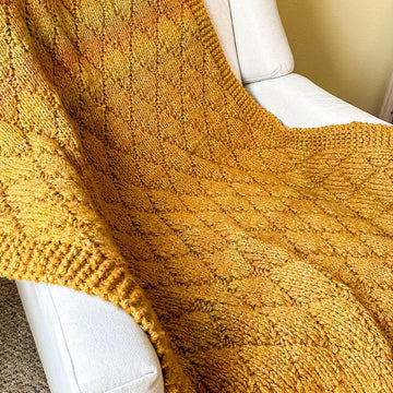 Easy Argyle Chunky Throw