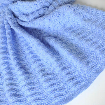 Rippling Waves Knitted Baby Blanket