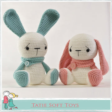 Easter Bunny Boy Girl Sad Rabbit Soft Toys Cuddly Bunny Crochet Amigurumi Pattern