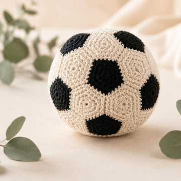 Crochet Soccer Ball Amigurumi Pattern – Digital PDF + Video Tutorial