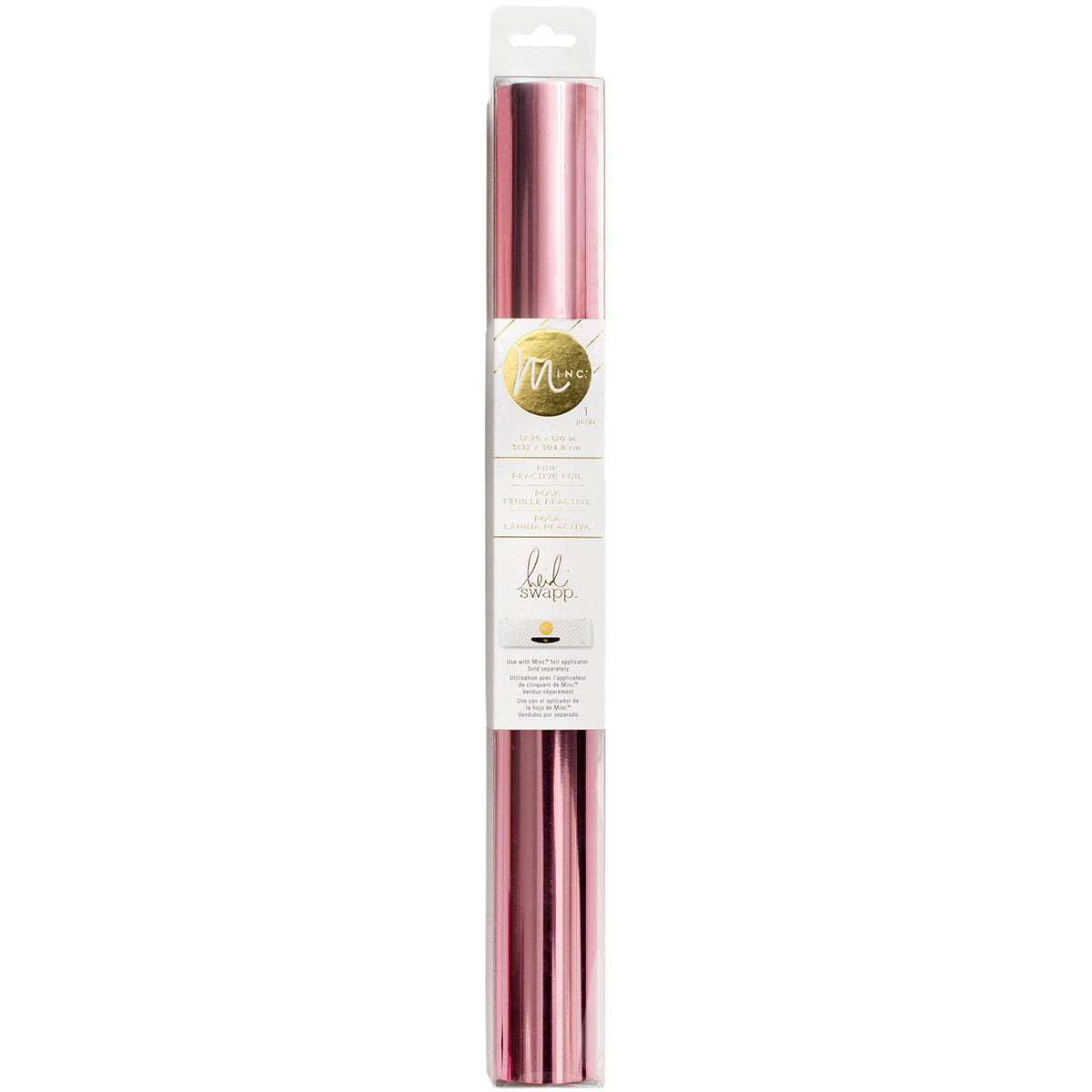 American Crafts Heidi Swapp Minc Reactive Foil 12.25" - Light Pink 10' Roll