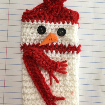 Snowman Fingerless Gloves