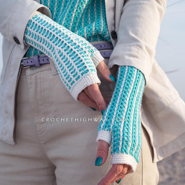 Kaleidoscope Fingerless Mittens