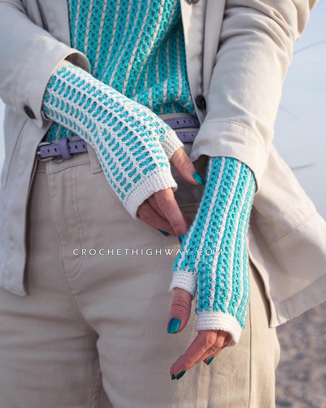 Kaleidoscope Fingerless Mittens