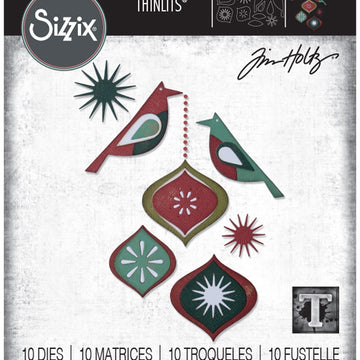 Sizzix Thinlits Dies By Tim Holtz 10/Pkg - Ornamental Birds