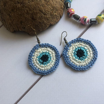 132. Evil eye earring protection earrings