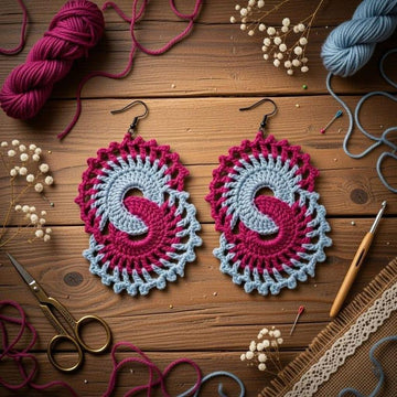 Crochet Earrings Pattern PDF, Boho Crochet Jewelry, Easy Earrings Tutorial, Crochet Accessories, Video Tutorial