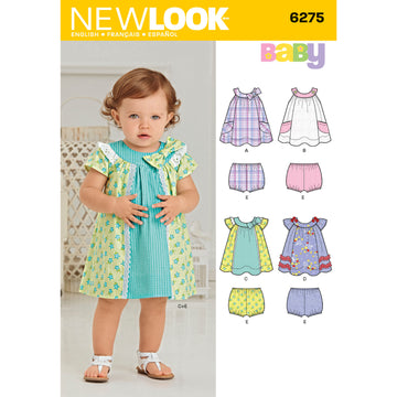 New Look Babies' Dress and Panties 6275 - Paper Pattern, Size A (NB-S-M-L)