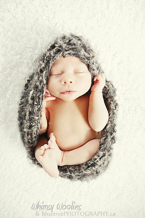 'Deep Earth Baby Bowl' Crochet Cocoon