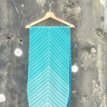 A mermaid's tail shawl