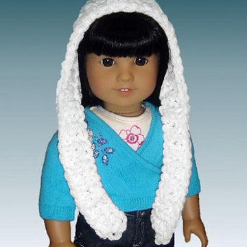 Pixie Hat, Scarf combo fits American Girl and 18 inch dolls. 106