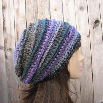 Purple Crochet Hat