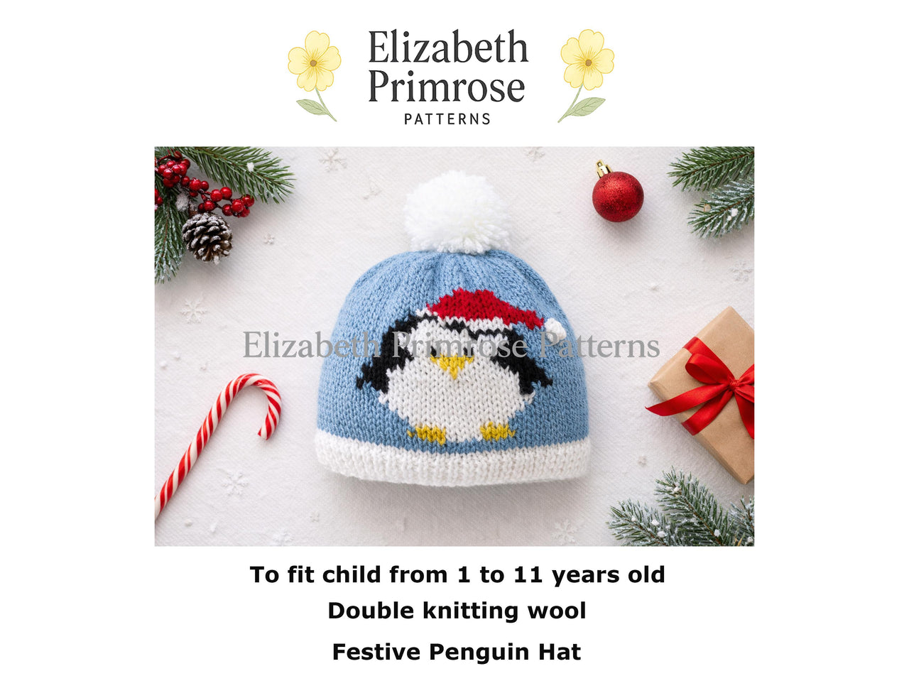 Festive Penguin Hat P146