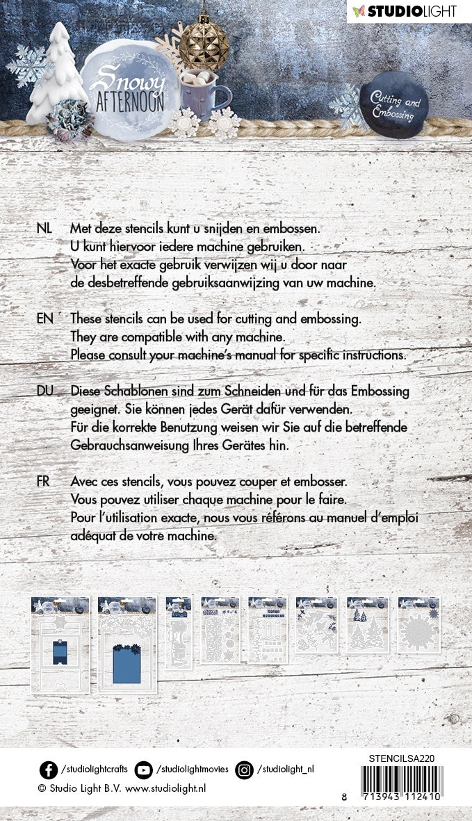 Studio Light Snowy Afternoon Cutting & Embossing Die - NR. 220