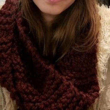 Drop Stitch Infinity Scarf