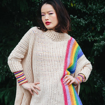 Colours Of The Rainbow Poncho