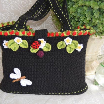 Faerie Strawberry Tote Bag / Basket