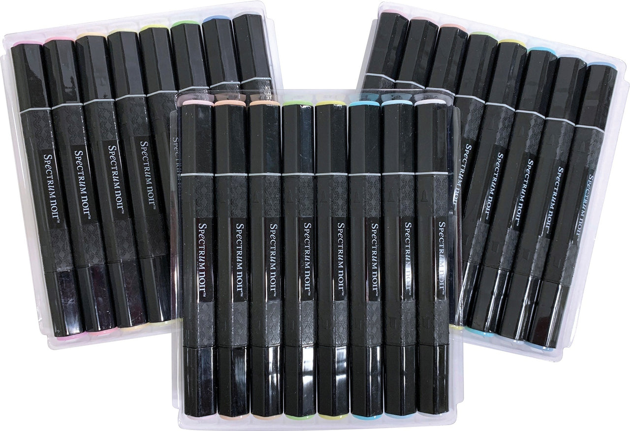 Crafter's Companion Spectrum Noir Alcohol Markers 24/Pkg - Pastels