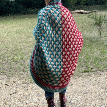Honeycomb Blanket Cardigan