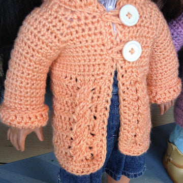 Simply Twists Cardigan For 18 Inch Doll