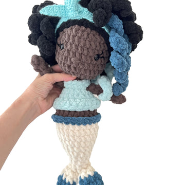 Ola - Mermaid Crochet Pattern, Plushie Mermaid