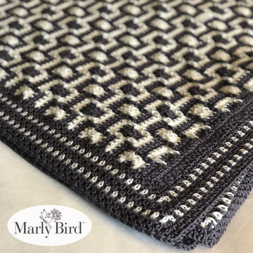 Chic Modern Mosaic Blocks Throw