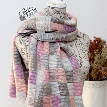 Tunisian Entrelac Scarf