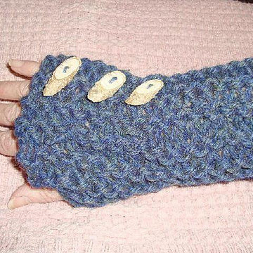 292, EASIEST KNITTED FINGERLESS GLOVES PATTERN IN THE WORLD