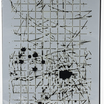 Dress My Craft Stencil A4 - Splatter With Lines