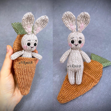 Bunny In A Carrot Bed