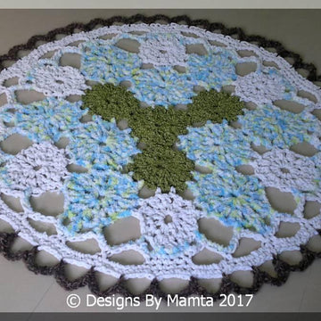 Crochet Doily Rug Pattern Earth Mandala