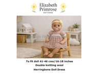 Herringbone Doll Dress Knitting Pattern P33