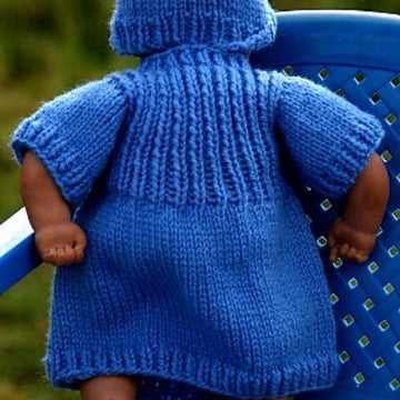Riding Hood Dress and Hat for Baby Doll