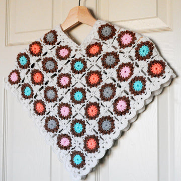 Estella crochet poncho for baby/toddler