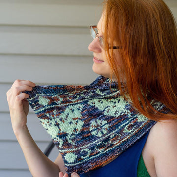 Luna Moth Knit Cowl