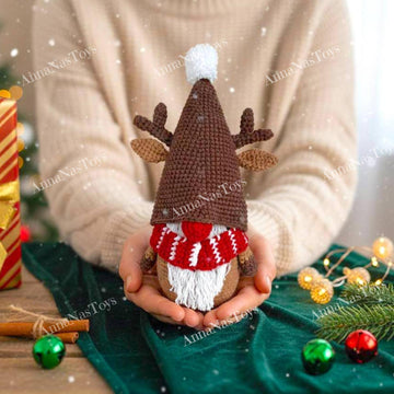Gnome Christmas deer