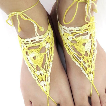 Triangle barefoot sandals
