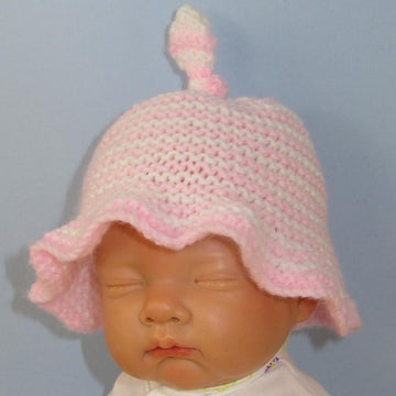 Baby Simple Stripe Topknot Sun Hat