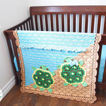 Bubbles The Turtle Blanket