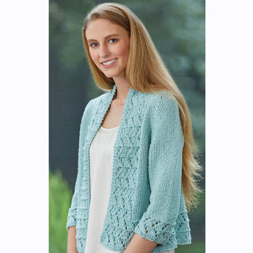 Brunnea - Cardigan Knitting Pattern For Women in Tahki Yarns Hatteras by Tahki Yarns