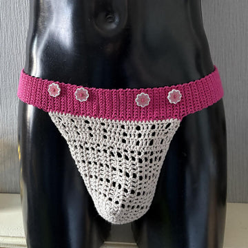 Bead Mesh Pouch Briefs