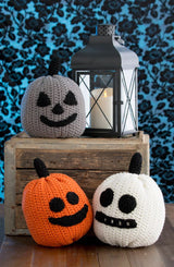 Three Little Pumpkins in Red Heart With Love Solids - LW4892 - Downloadable PDF