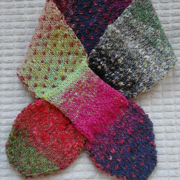 Pretty reversible necktie scarf and boot toppers