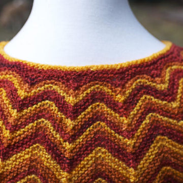Flame-Tipped Shawl